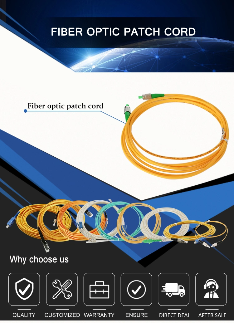 Single Mode Optical Fiber Patch Cord with Sc/Upc Connector